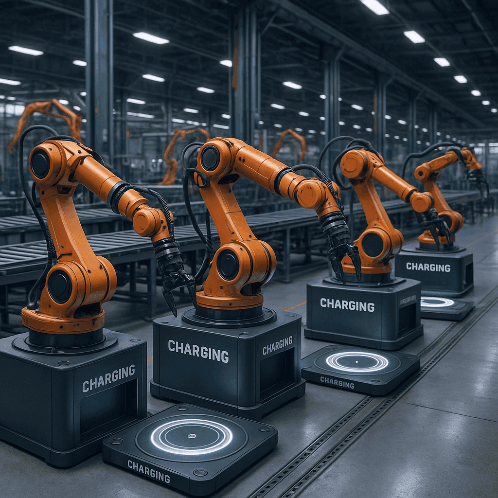 Industrial Robot Wireless Charging Solutions: Key Technology for Manufacturing Automation Efficiency